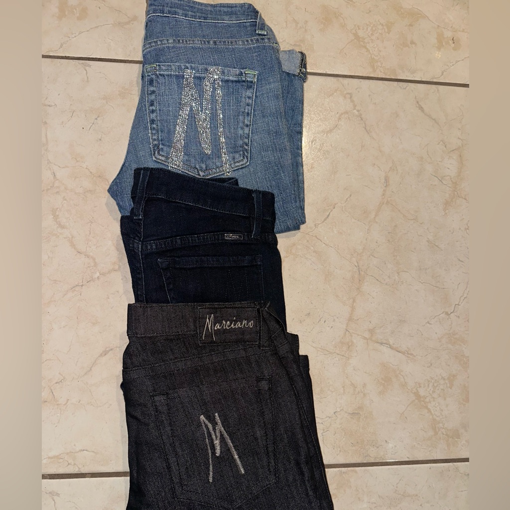 Guess By Marciano Light And Dark Blue Jeans